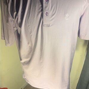 Peter Millar Lavender and white Medium Summer Comfort Polo Shirt(119)